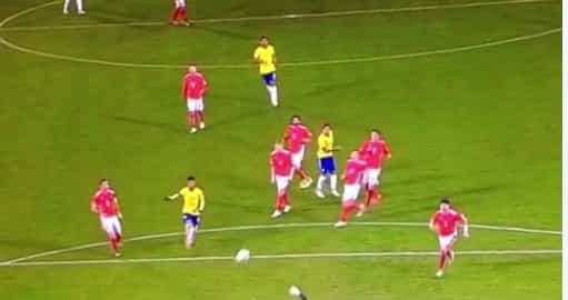 VINE: Firmino opens his account for Brazil with this belter against Austria