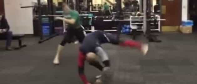 VIDEO: Conor McGregor shows off his capoeira moves against Boston Celtic’s mascot