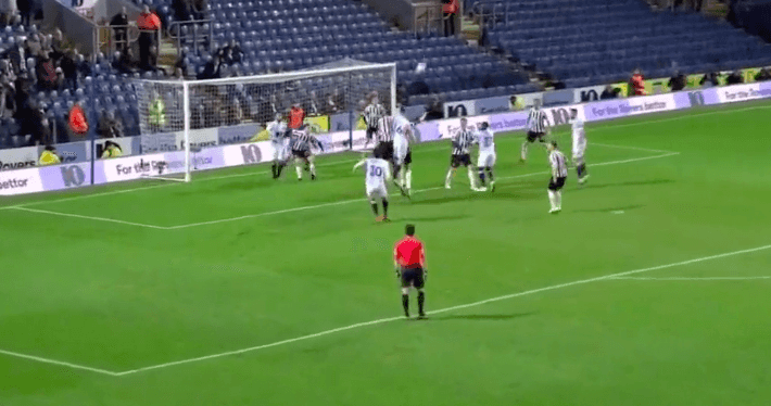 Irish defender Darragh Lenihan powers home stunning header against Newcastle