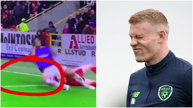 Rangers star mocked by James McClean for red card incident against Aberdeen Rangers star mocked by James McClean for red card incident against Aberdeen
