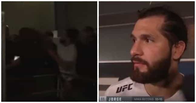 Jorge Masvidal exits interview to brawl with Leon Edwards Jorge Masvidal exits interview to brawl with Leon Edwards