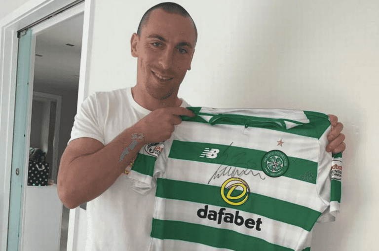 Scott Brown raffles Celtic shirt to raise funds for girl with cancer Scott Brown raffles Celtic shirt to raise funds for girl with cancer