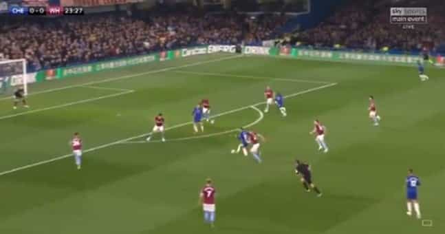 Eden Hazard dances his way through West Ham United defence Eden Hazard dances his way through West Ham United defence