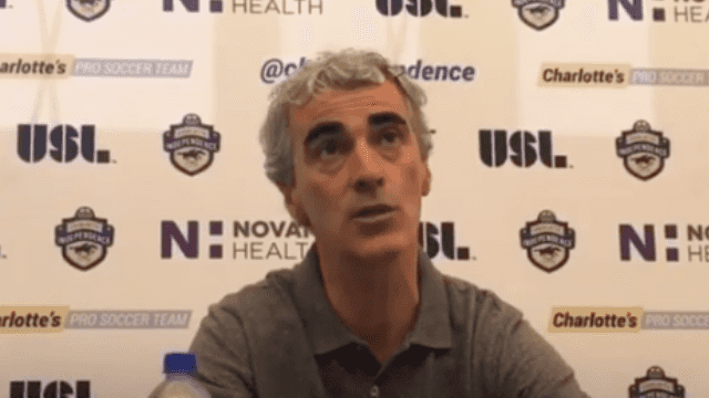 Jim McGuinness secures first win as Charlotte Independence manager Jim McGuinness secures first win as Charlotte Independence manager