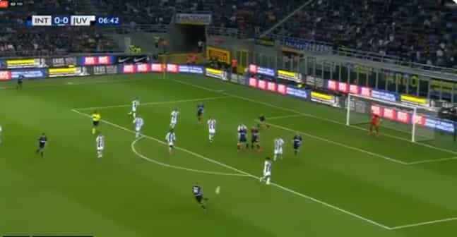 Radja Nainggolan smashes in cracking volley to give Inter the lead over Juve