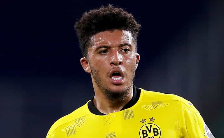 Jadon Sancho has not travelled with Borussia Dortmund for German Super Cup final