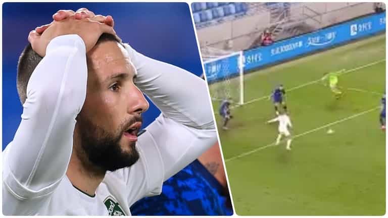 Conor Hourihane misses sitter as Shane Duffy clears off the line