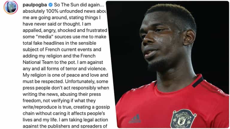 “So The Sun did it again” – Pogba fires back with powerful Instagram post “So The Sun did it again” – Pogba fires back with powerful Instagram post