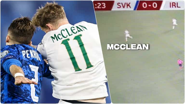 James McClean lung-bursting recovery saves Ireland James McClean lung-bursting recovery saves Ireland