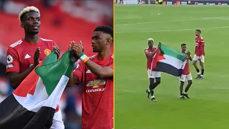 Solskjaer gives definitive response to question on Pogba and Diallo carrying Palestine flag Solskjaer gives definitive response to question on Pogba and Diallo carrying Palestine flag