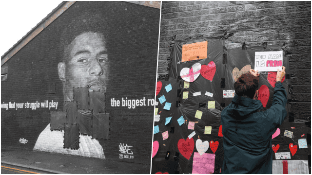 What these people did to the vandalised Marcus Rashford mural was just beautiful
