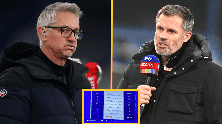Jamie Carragher and Gary Lineker in Twitter spat over Lionel Messi mistake Jamie Carragher and Gary Lineker in Twitter spat over Lionel Messi mistake