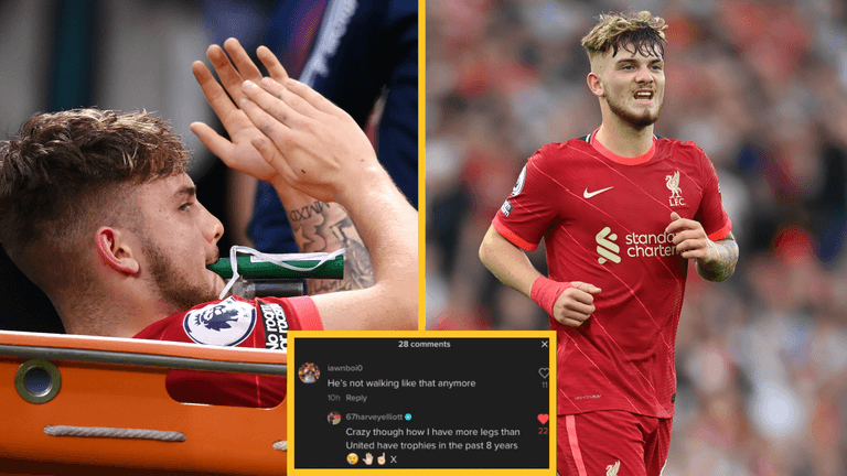 Harvey Elliott hits Man United fan with a zinger after TikTok comment Harvey Elliott hits Man United fan with a zinger after TikTok comment