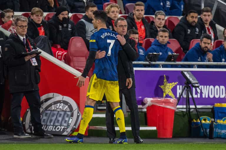 Ralf Rangnick backs decision to sub Ronaldo during Brentford game