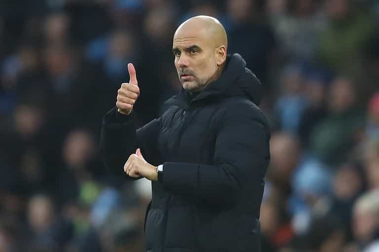 Pep Guardiola claims title win would put Man City level with Alex Ferguson’s Man United