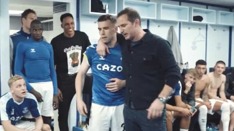 Frank Lampard pays emotional tribute to Seamus Coleman in front of Everton squad Frank Lampard pays emotional tribute to Seamus Coleman in front of Everton squad