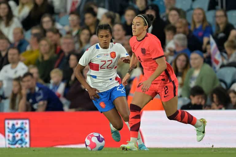 Fans complain about away kit clash in England women’s friendly