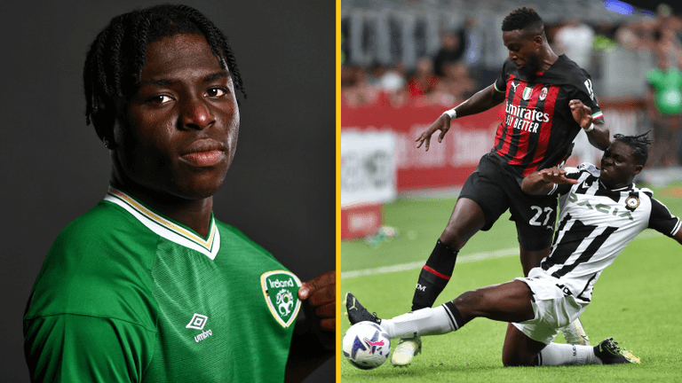 Wexford’s Festy Ebosele makes Serie A debut at San Siro, and goes in hard on Divock Origi