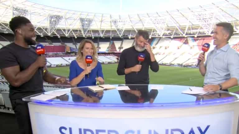 Micah Richards winds up Roy Keane with Alf Inge Haaland joke Micah Richards winds up Roy Keane with Alf Inge Haaland joke