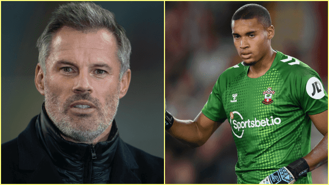 Jamie Carragher believes that Gavin Bazunu was at fault for Southampton’s defeat to Aston Villa