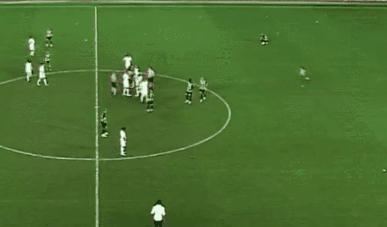Furious Besiktas fan storms the pitch and drop kicks player