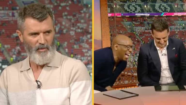 Roy Keane cracked up Ian Wright and Gary Neville with England team spirit remark Roy Keane cracked up Ian Wright and Gary Neville with England team spirit remark