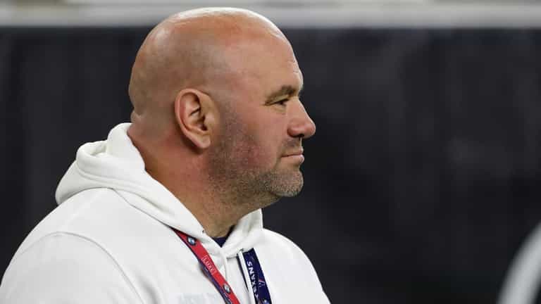 Dana White apologises after being caught slapping his wife on film