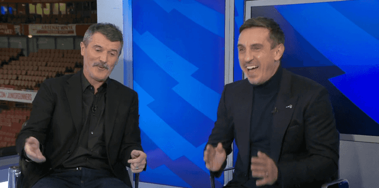 Cesc Fabregas confirms Roy Keane’s Gary Neville dig live on Sky Sports Cesc Fabregas confirms Roy Keane’s Gary Neville dig live on Sky Sports
