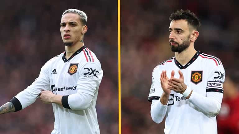 The role of Antony and Bruno Fernandes in Man United’s 7-0 loss to Liverpool must be highlighted The role of Antony and Bruno Fernandes in Man United’s 7-0 loss to Liverpool must be highlighted