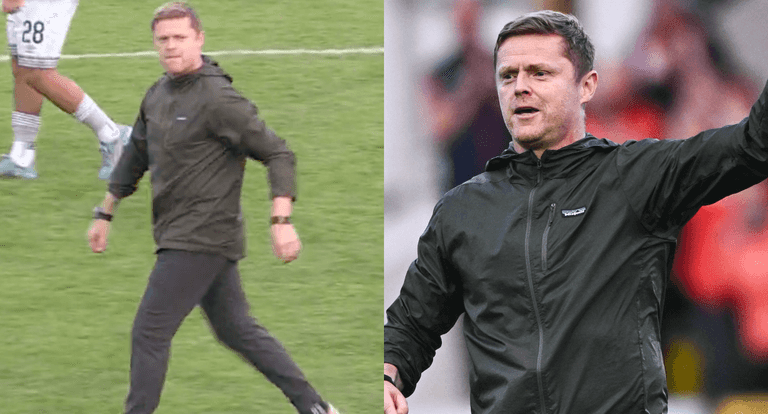 Damien Duff red carded for gesture to St Pat’s fans after Shelbourne loss