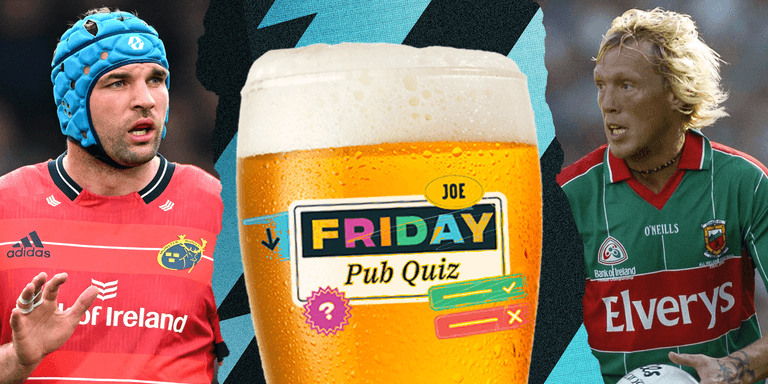 The SportsJOE Friday Pub Quiz: Week 27 The SportsJOE Friday Pub Quiz: Week 27