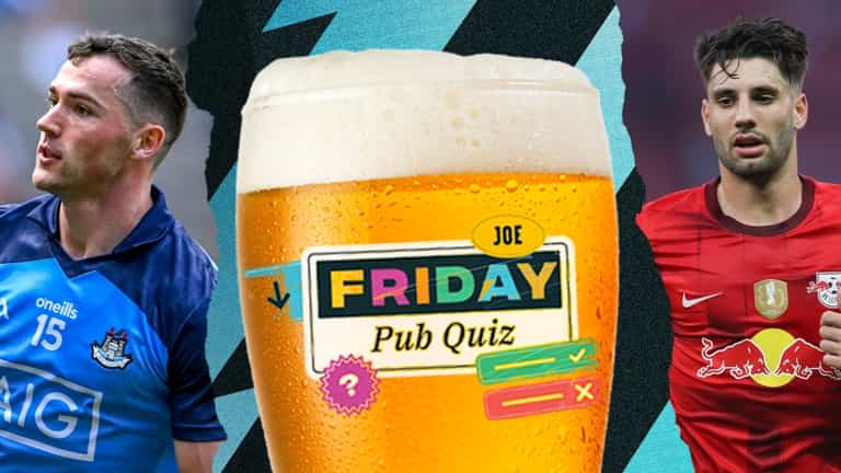The SportsJOE Friday Pub Quiz: Week 31 The SportsJOE Friday Pub Quiz: Week 31