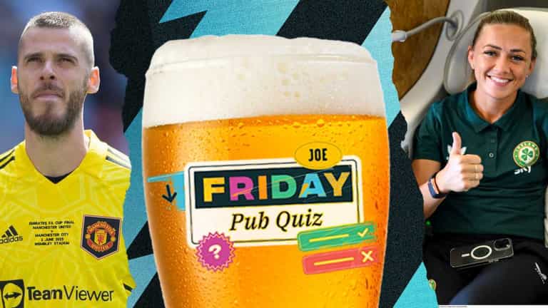 The SportsJOE Friday Pub Quiz: Week 32 The SportsJOE Friday Pub Quiz: Week 32
