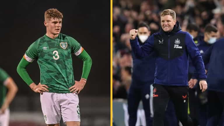 Irish underage star praised by Eddie Howe after “excellent” Newcastle performance Irish underage star praised by Eddie Howe after “excellent” Newcastle performance