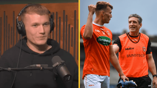 Rian O’Neill on WhatsApp rumours, voice notes and fighting Kieran McGeeney Rian O’Neill on WhatsApp rumours, voice notes and fighting Kieran McGeeney