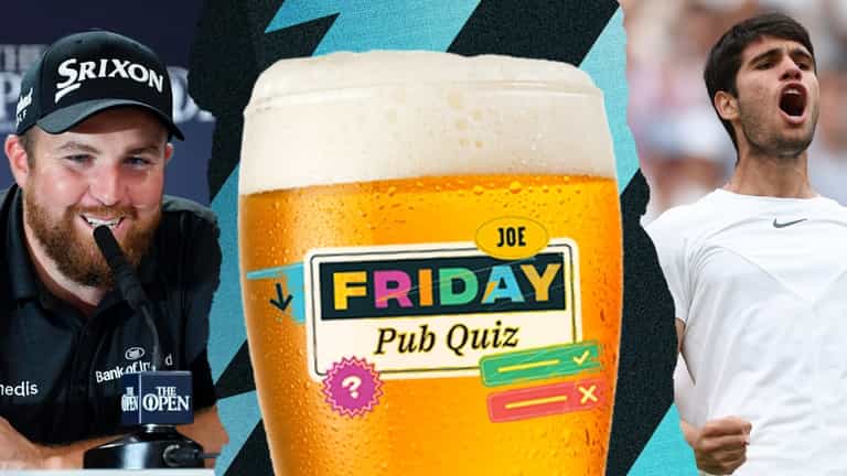 The SportsJOE Friday Pub Quiz: Week 33 The SportsJOE Friday Pub Quiz: Week 33