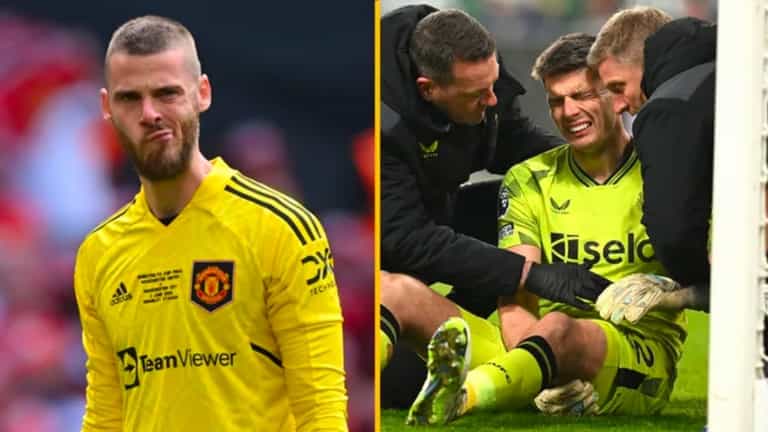 David De Gea linked with Newcastle move after Nick Pope injury