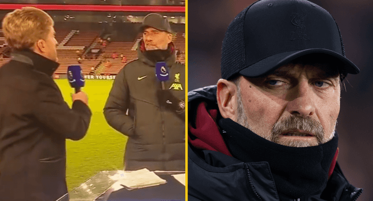 Jurgen Klopp calls Amazon presenter ‘brave’ and ‘ignorant’ during tetchy post-match interview Jurgen Klopp calls Amazon presenter ‘brave’ and ‘ignorant’ during tetchy post-match interview