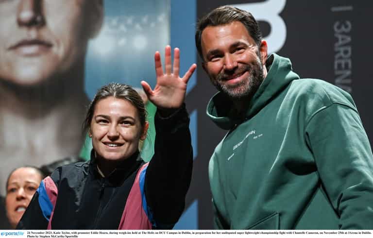 Eddie Hearn reveals Katie Taylor wish list before retirement