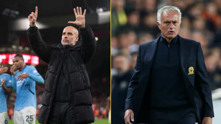 Pep Guardiola aims dig at Jose Mourinho during Man City press conference Pep Guardiola aims dig at Jose Mourinho during Man City press conference