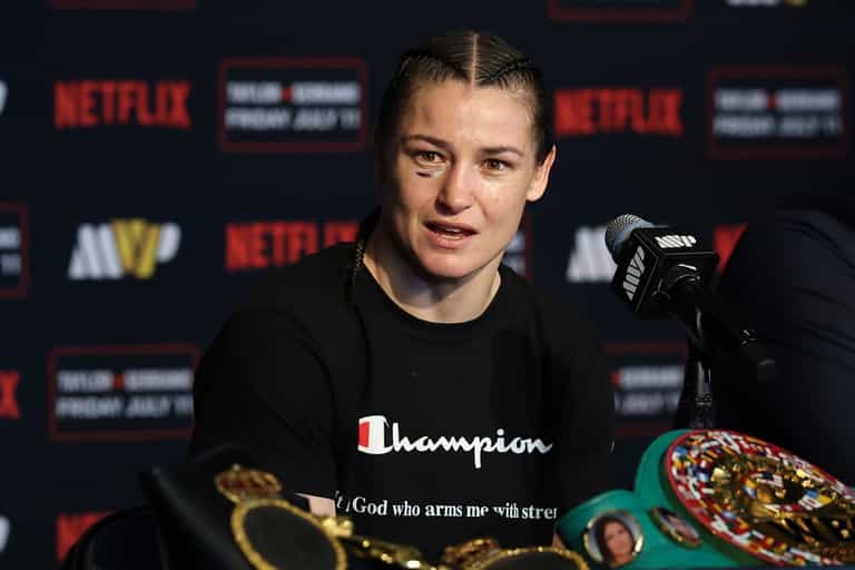 Taylor suggests her final career fight could be at Croke Park after beating Amanda Serrano