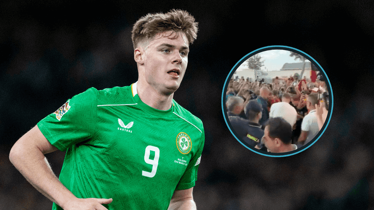 Evan Ferguson receives one of the biggest welcomes we’ve ever seen for an Irishman abroad