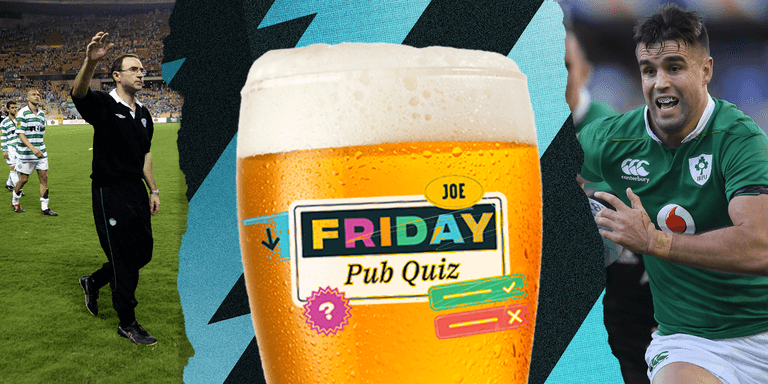 The SportsJOE Friday Pub Quiz: Week 116 The SportsJOE Friday Pub Quiz: Week 116