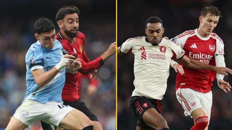Premier League live: Manchester Utd v Man City, plus Liverpool and Arsenal in action
