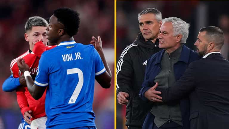 Benfica and Mourinho slammed for ‘disgraceful’ reaction to Vinicius Jr’s racism allegation