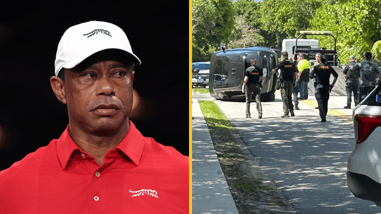 Police release mugshot and issue update after Tiger Woods charged in DUI car crash