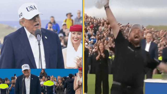 Donald Trump makes huge Irish promise at Shane Lowry victory speech