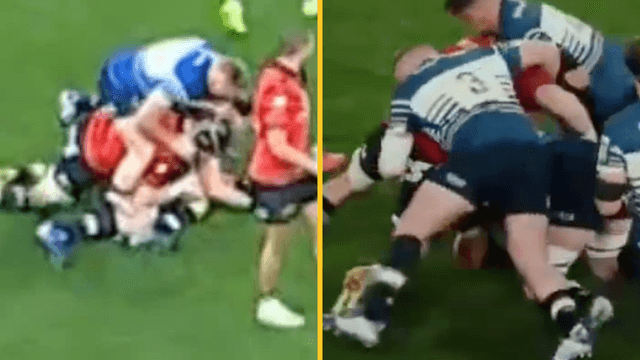 Leinster and Munster fans debate footage of alleged ‘groin grab’ in derby
