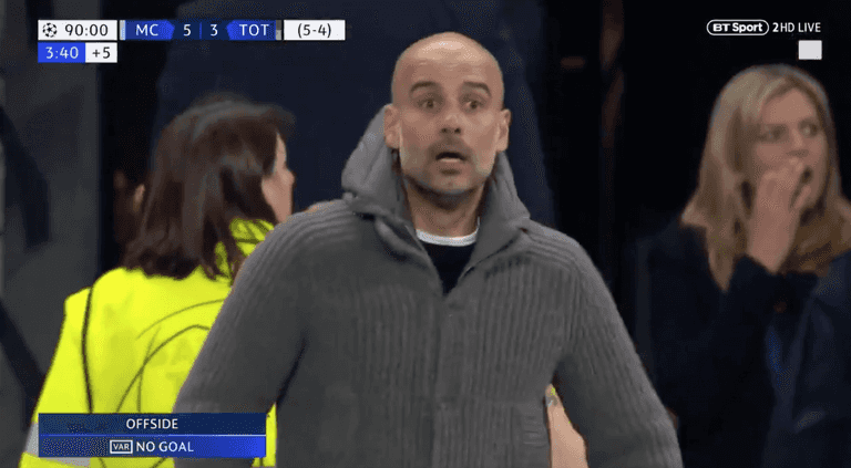 Manchester City’s celebrations of disallowed goal are an incredible watch