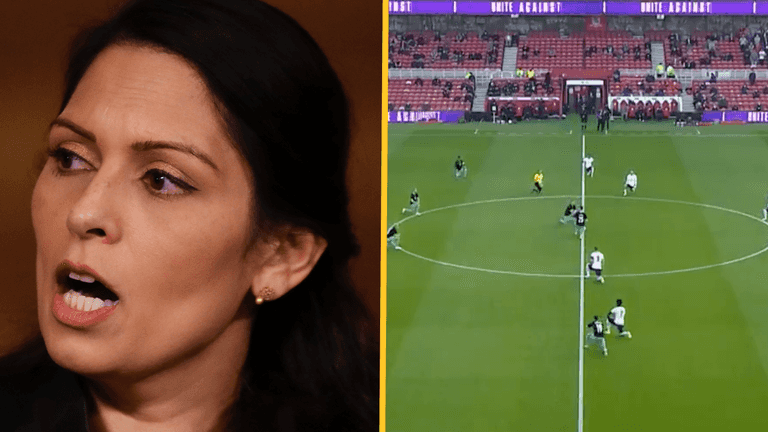 Priti Patel says fans have right to boo England team for taking the knee Priti Patel says fans have right to boo England team for taking the knee